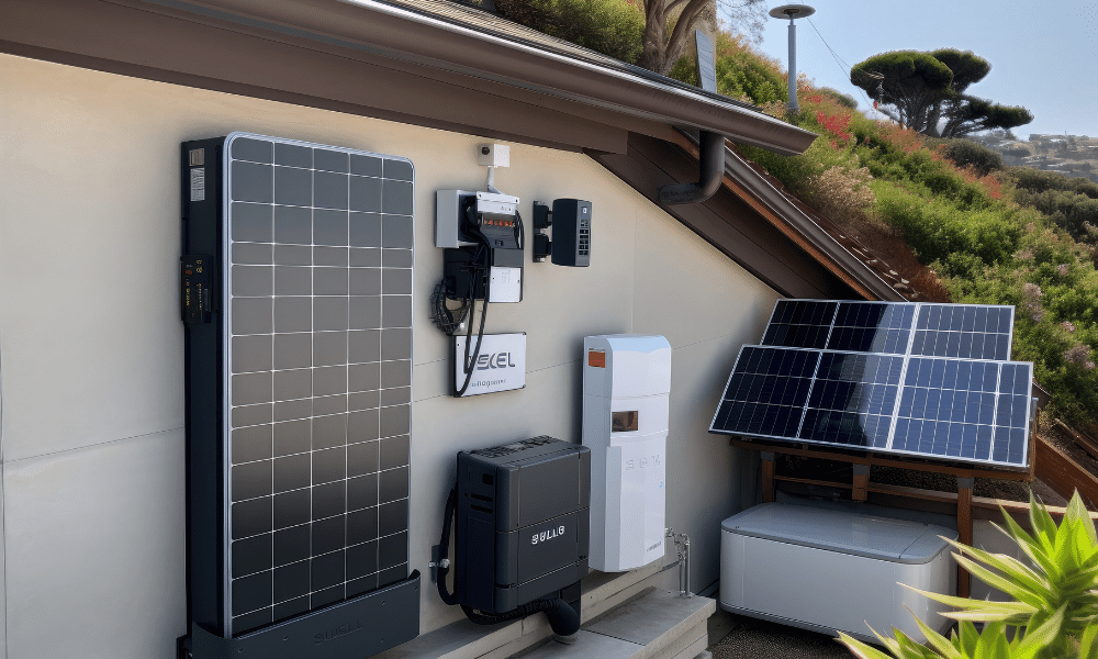 Solar thermal and battery storage