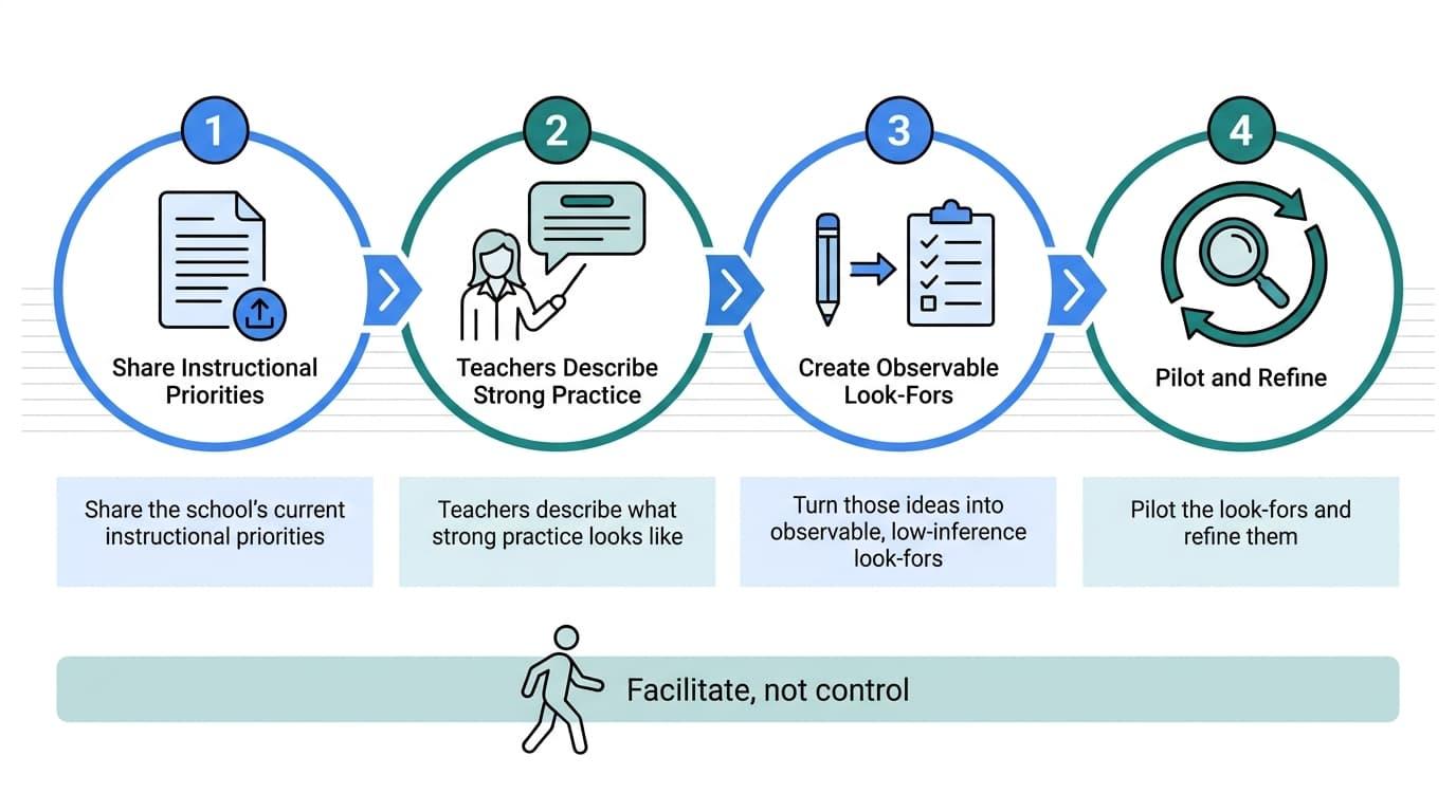 Co-Designing Look-Fors with Teachers