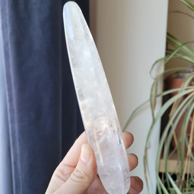 Clear Quartz Slim Wand for the crown chakra