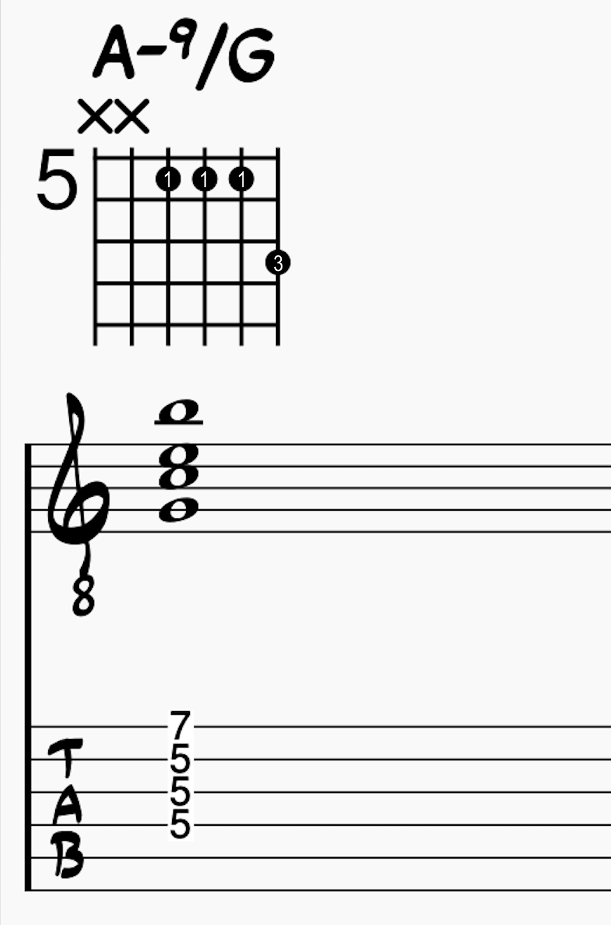 A-9/G on the D-D-G and B strings