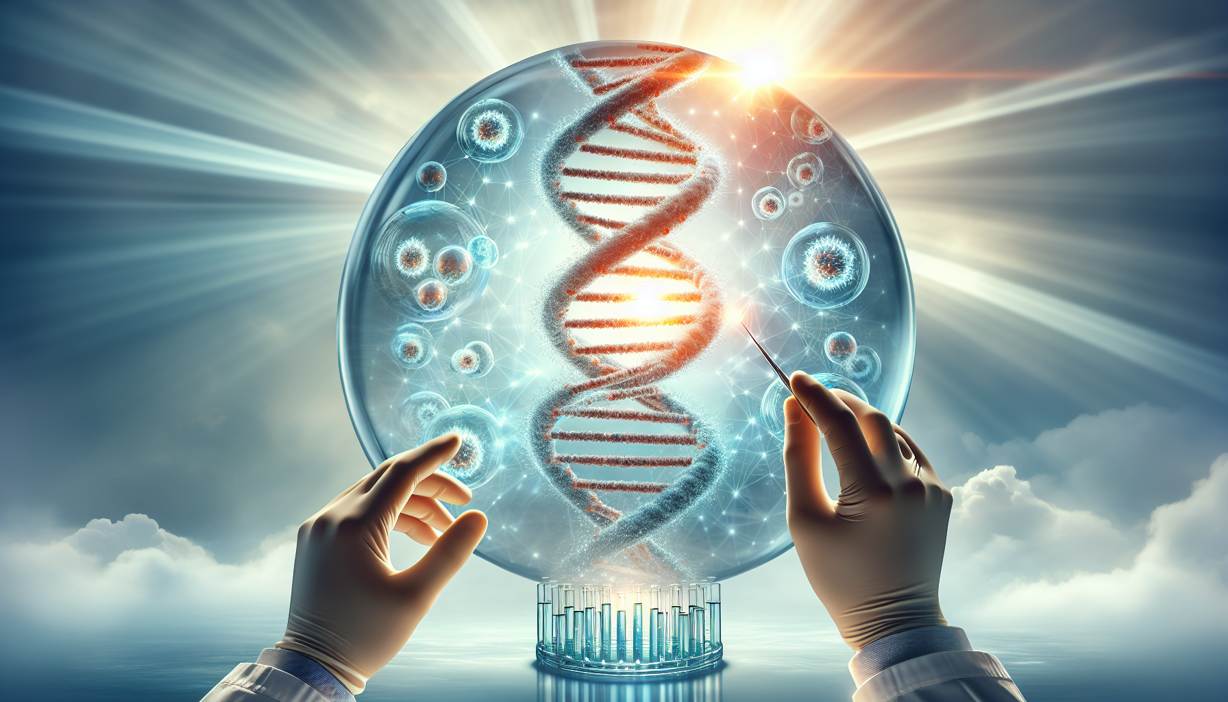 Illustration of clinical trial concept