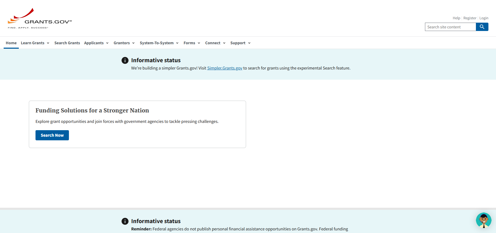 Grants.gov - homepage
