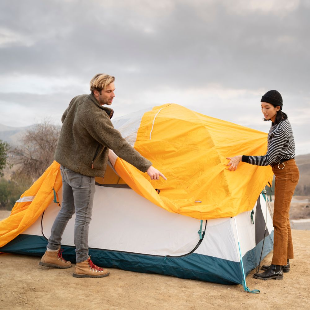 Can four-person tents withstand harsh weather conditions?