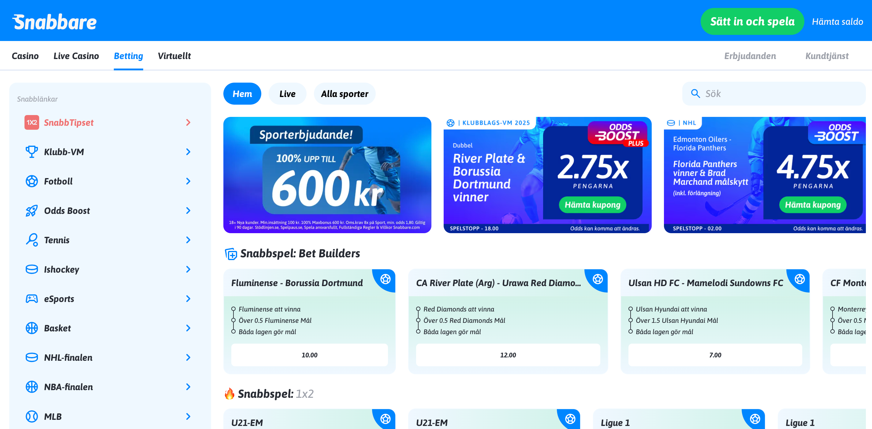 Snabbare Betting