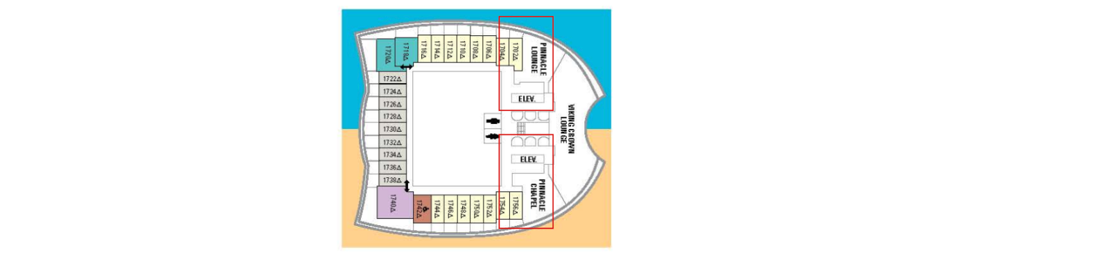 Oasis of the Seas - Deck 17 Cabins To Avoid 