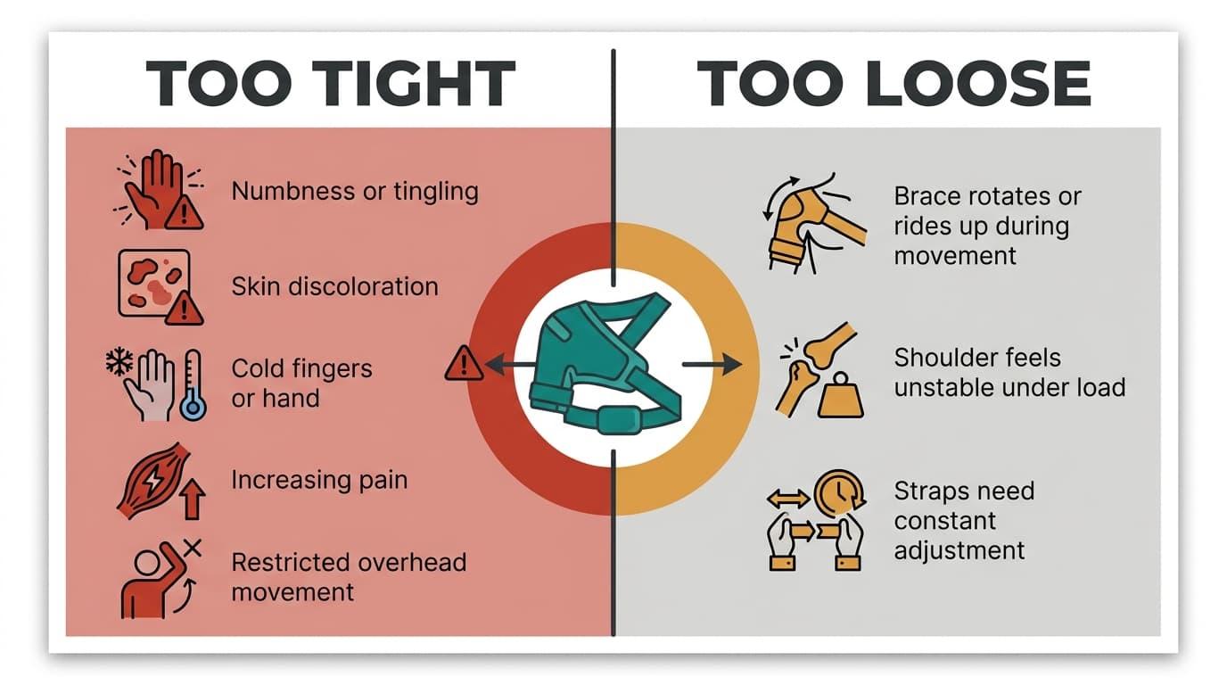 Signs Your Shoulder Brace Is Too Tight or Too Loose