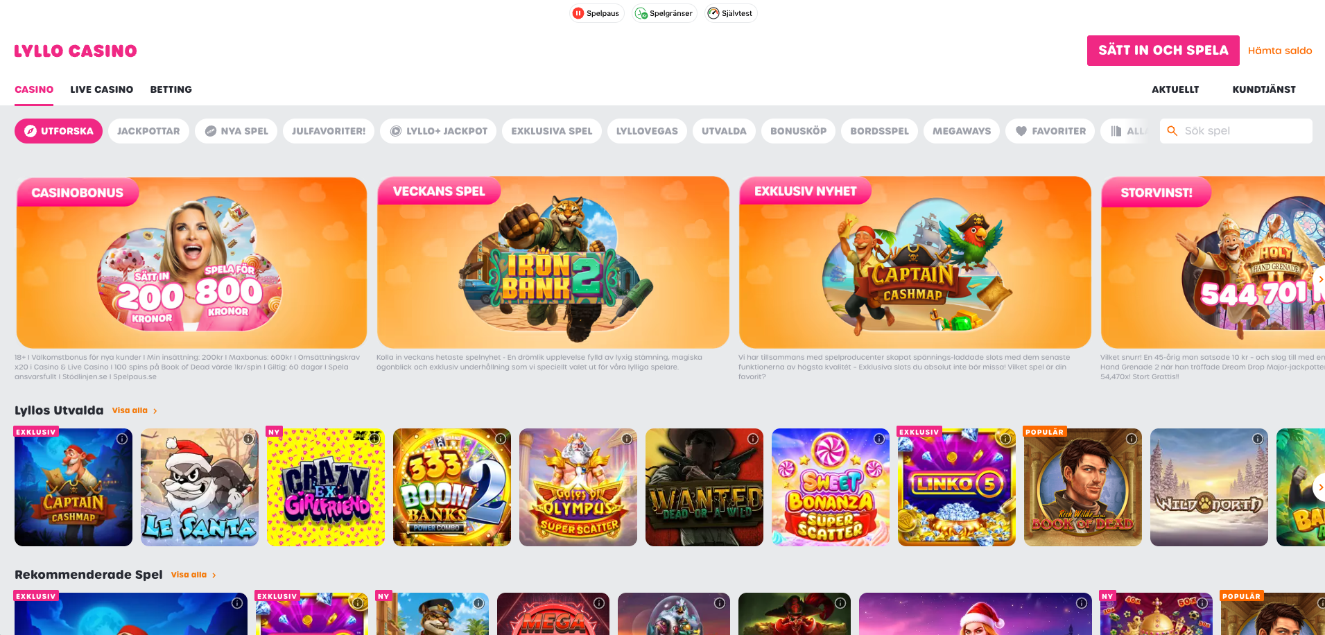 Lyllo casino recension