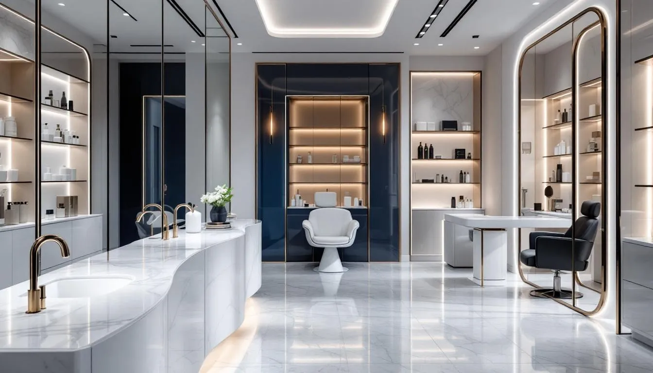 Equipamiento esencial para un salón de belleza.