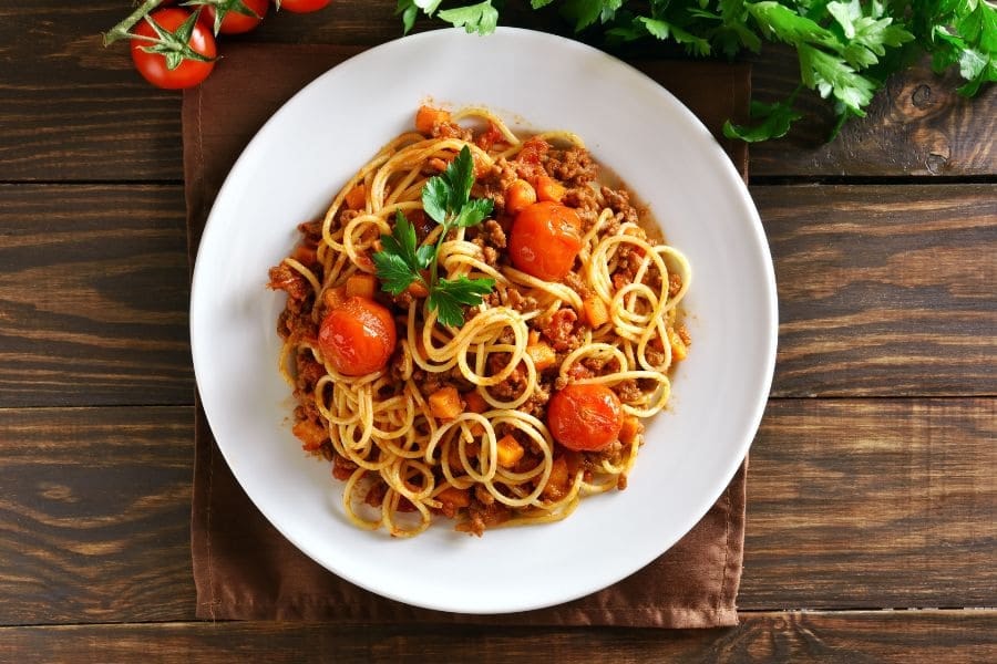 Makaron spaghetti danie