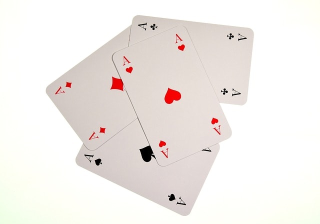 playing cards, aces, heart