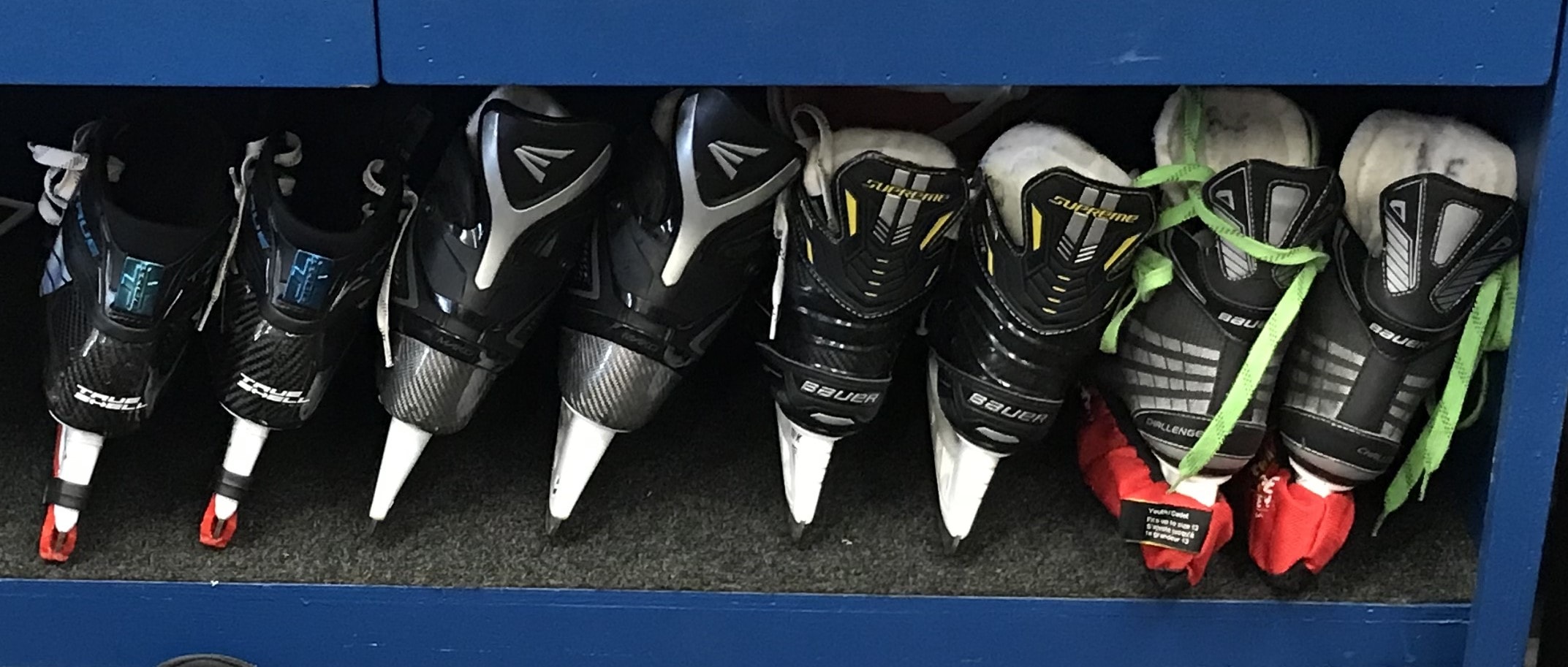 skates with sharpen blade and edges