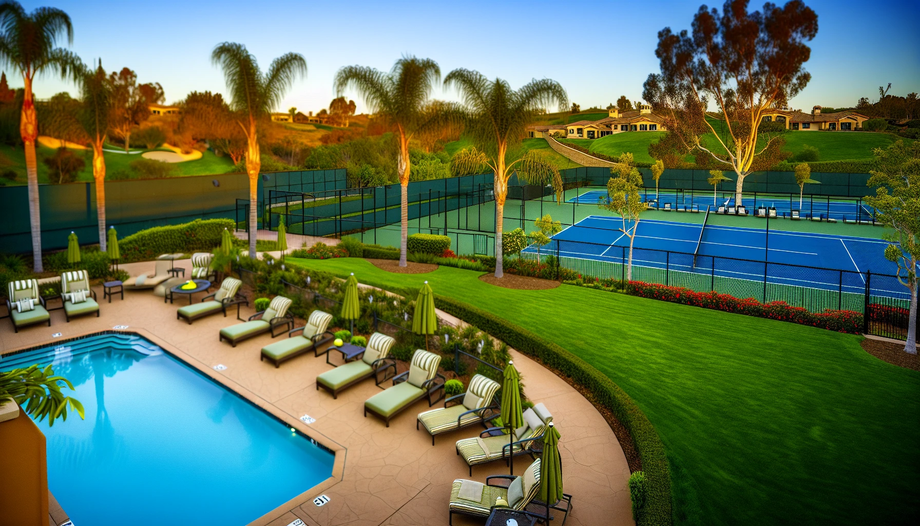 Resort-style amenities in Rolling Hills Estates