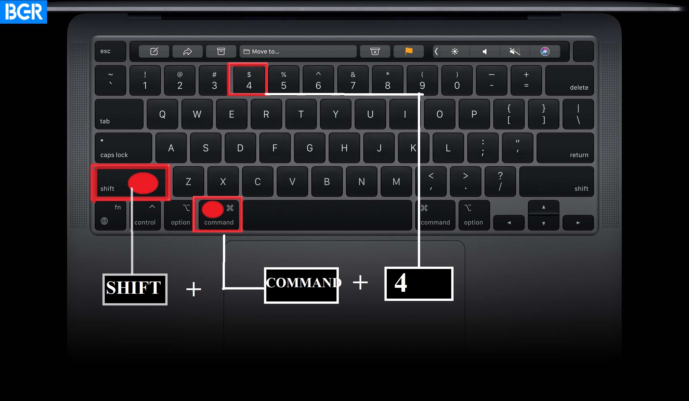 Press the keys labelled on the image all at the same time