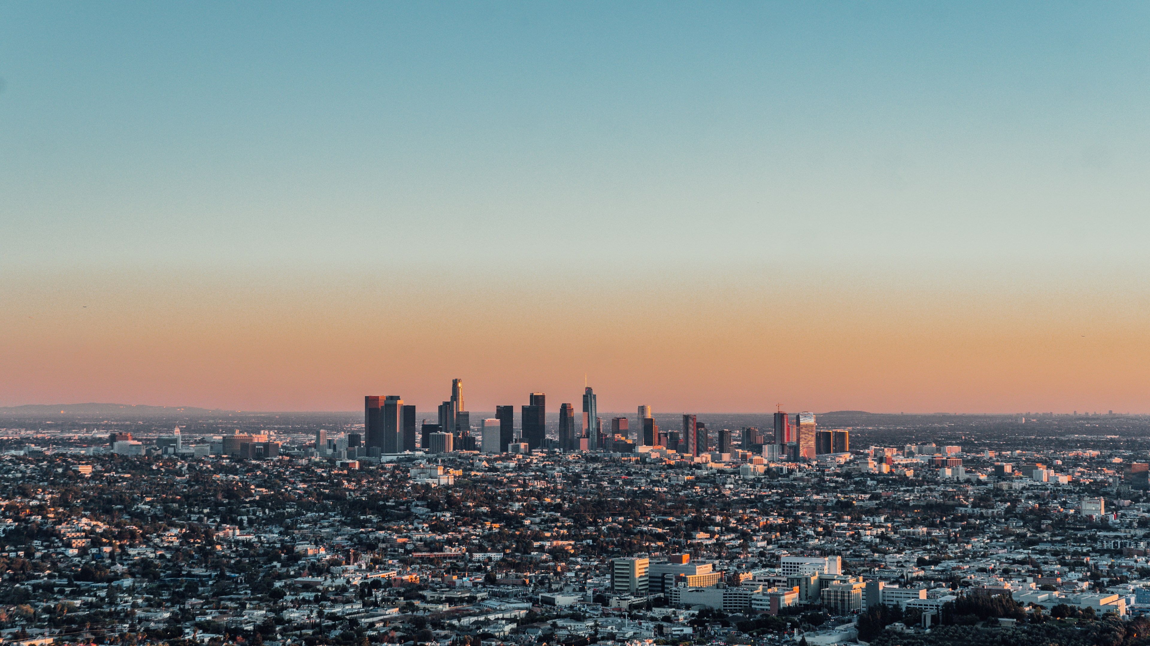 Skyline view of Los Angeles