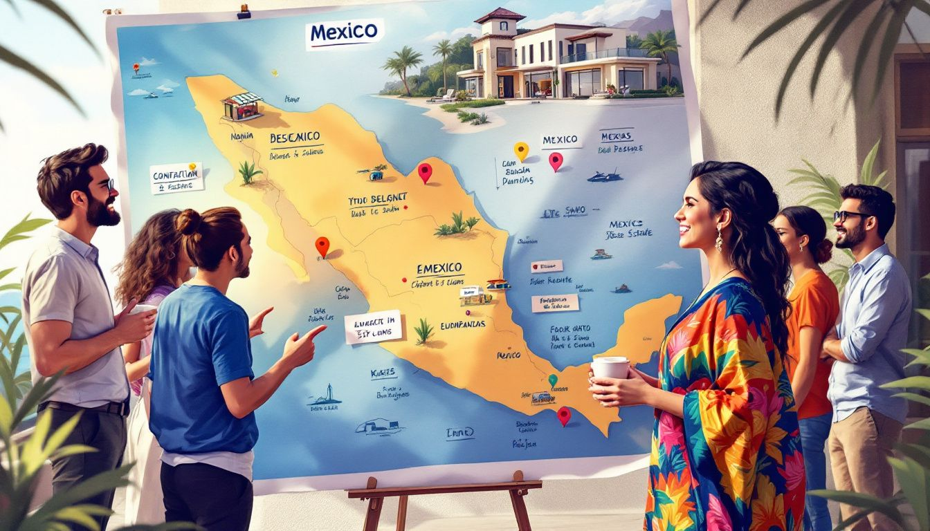 Foreign buyers exploring mortgage options in Mexico.