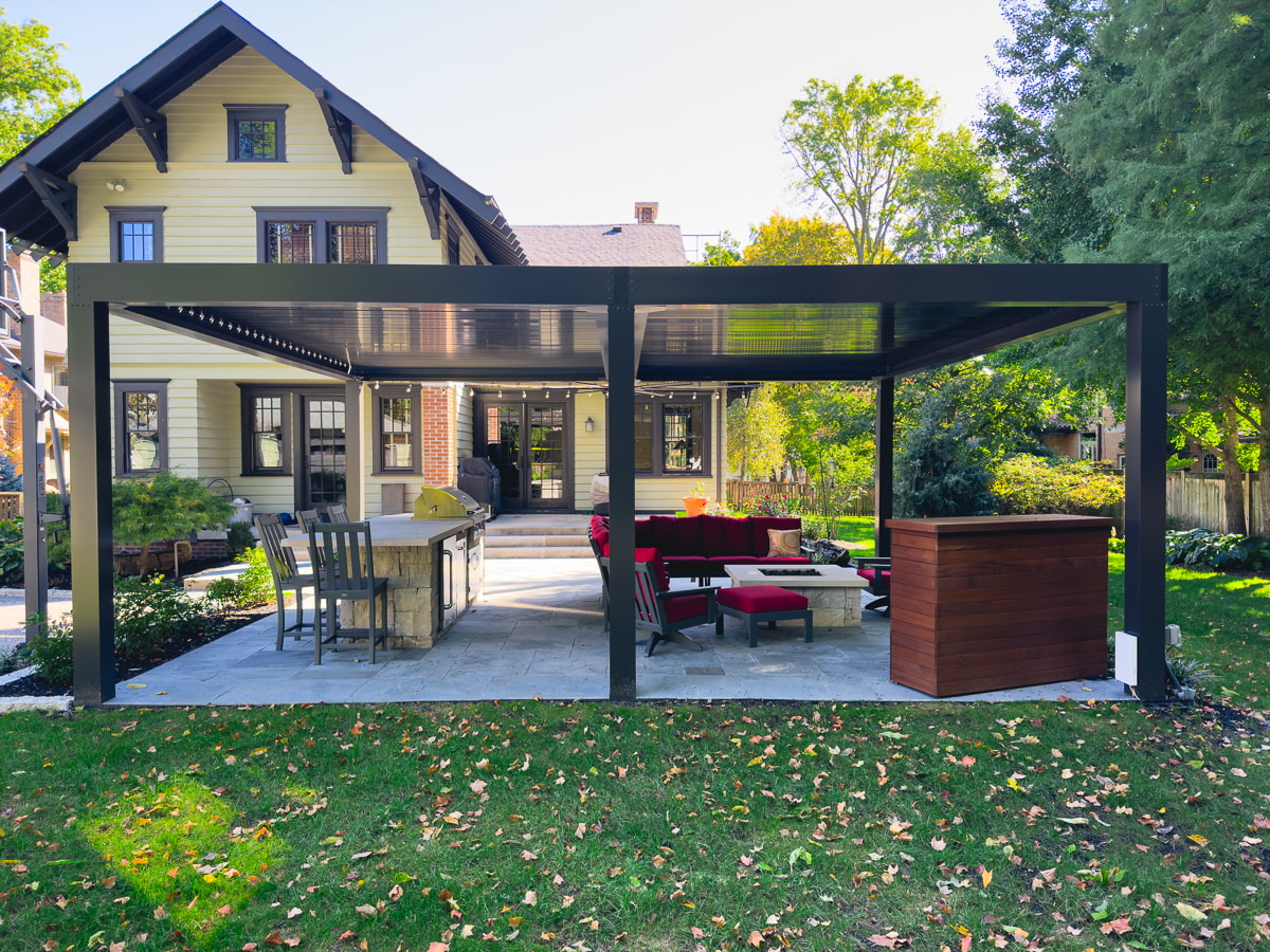 Simple soap and water can clean your aluminum pergola just fine.