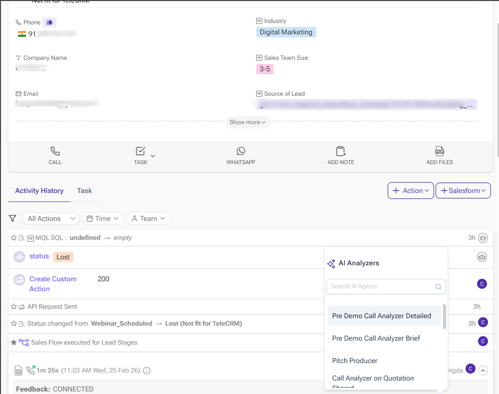 SIM-Based Call Tracking: How to Track Calls and Improve Performance 7 ai call summariser in telecrm