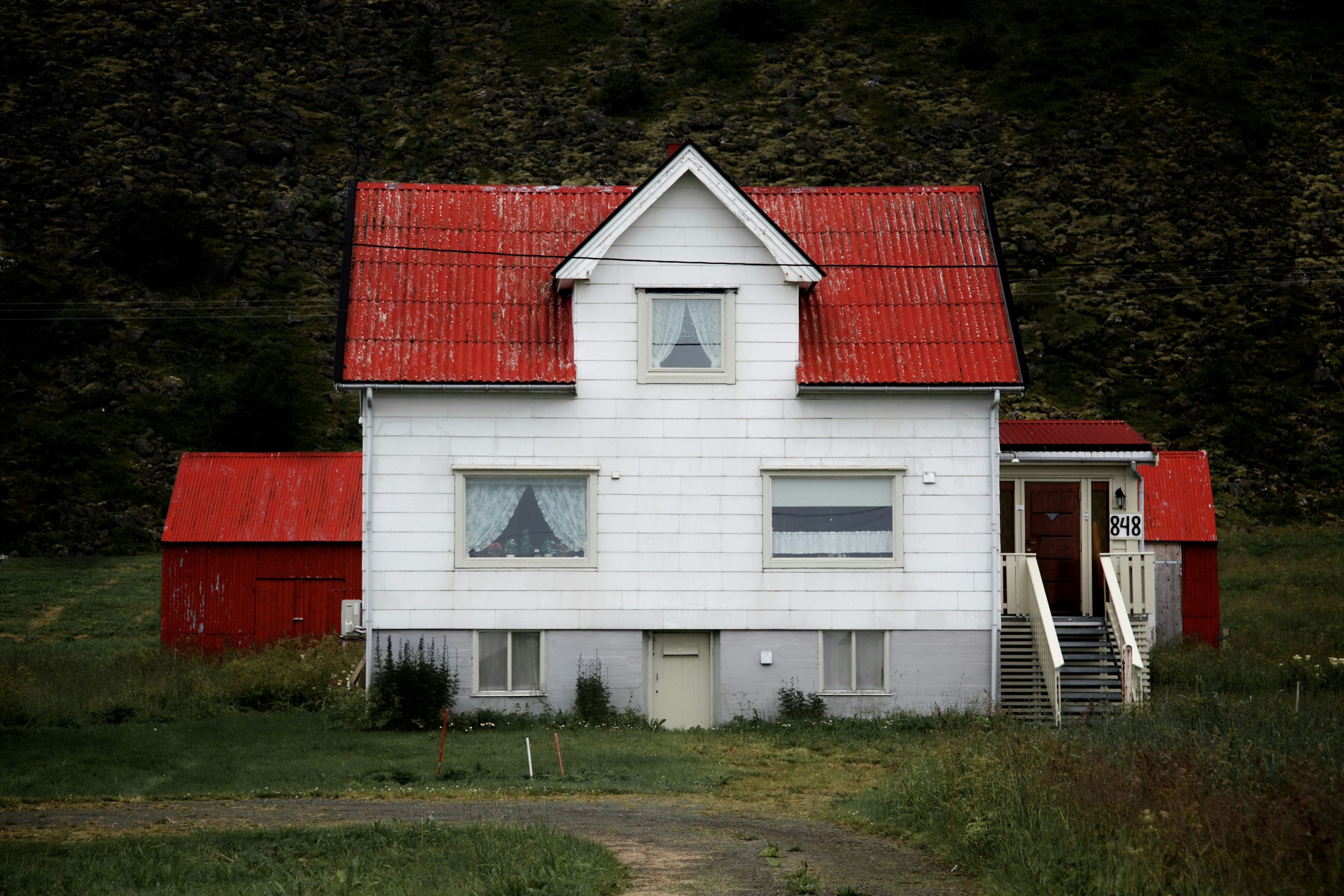 Abandoned house purchased by real estate investor.