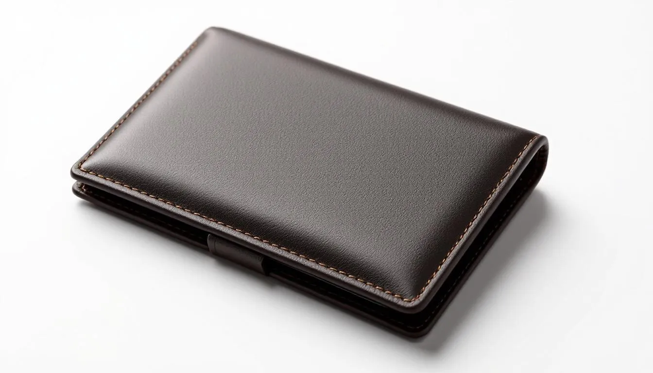 Een stijlvolle leren portemonnee als cadeau.