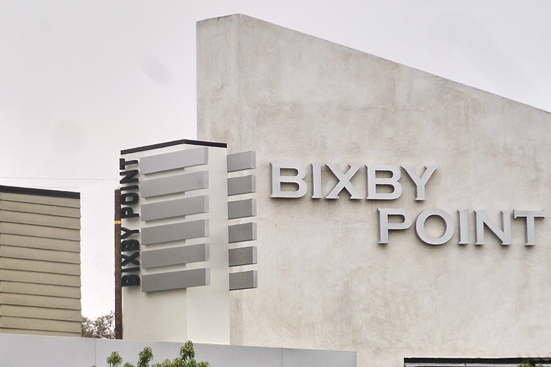 Bixby Point in Longbeach, CA custom metal channel letters.