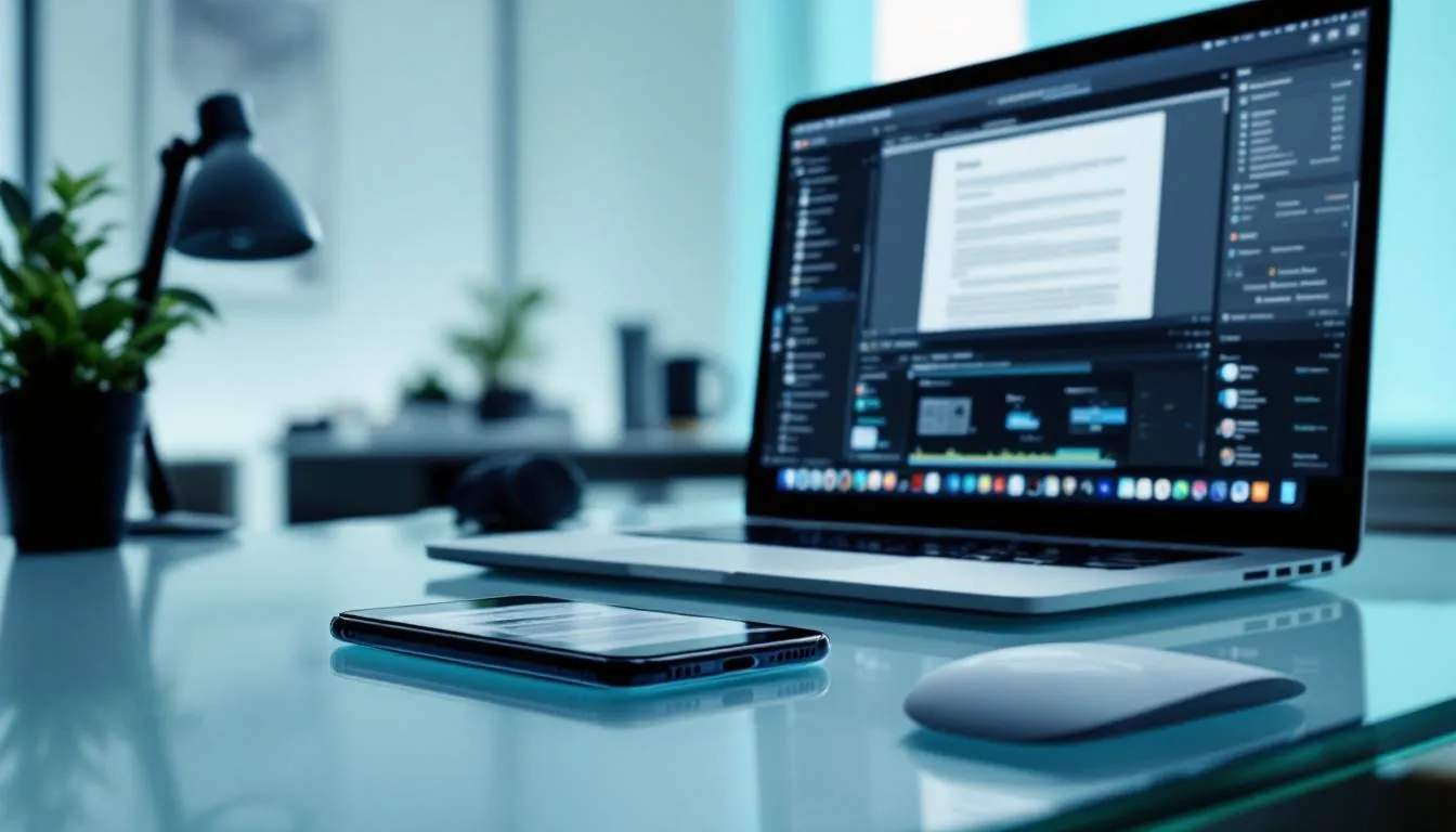 Utilisation conjointe des apps et services sur iPhone et Mac.