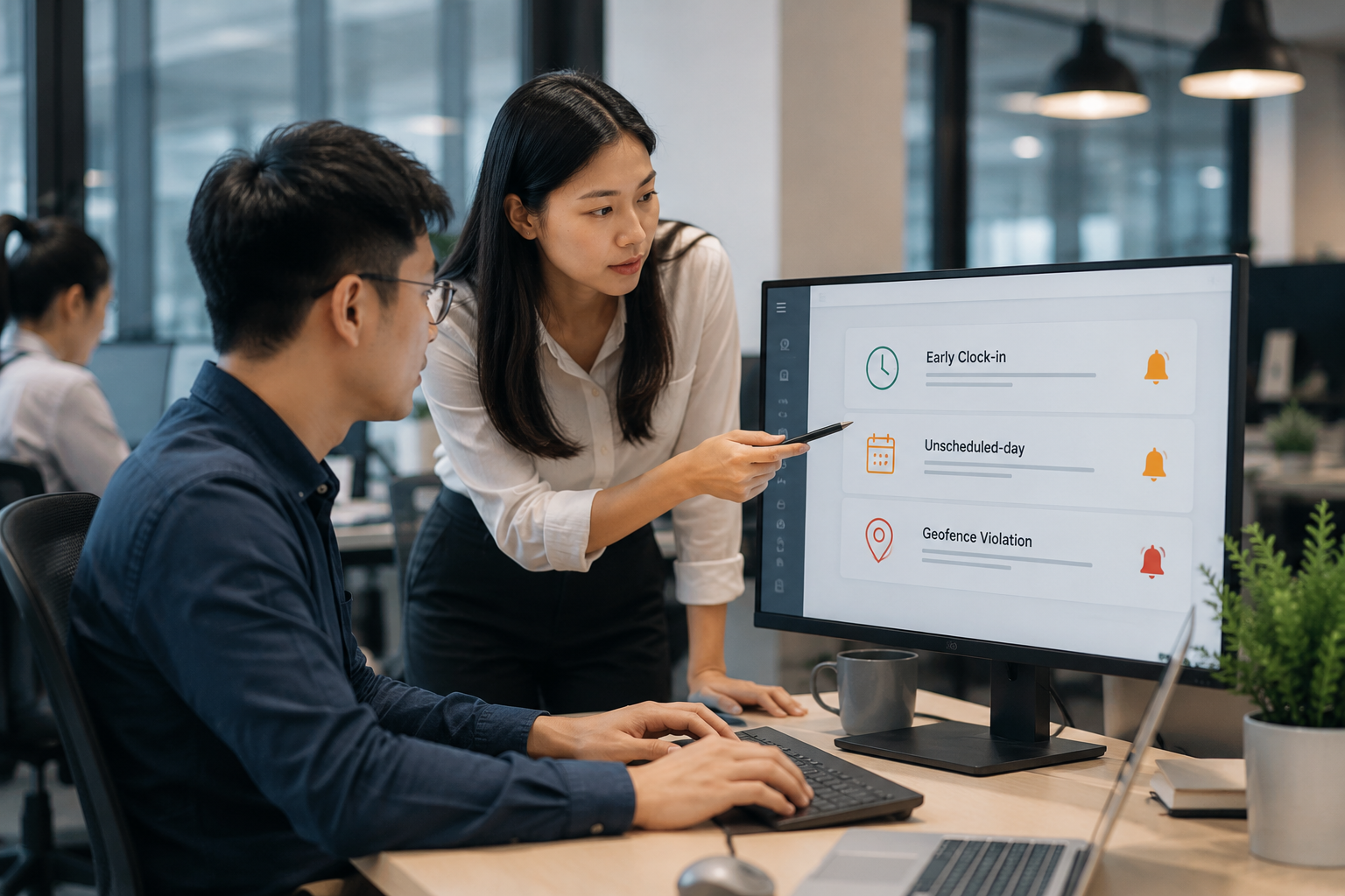 A secure attendance system gives employers better visibility into attendance data, employee time, location, shifts, and records, helping improve security, productivity, and the efficient use of the system.