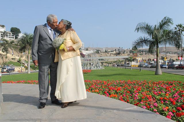 couple, happy, old