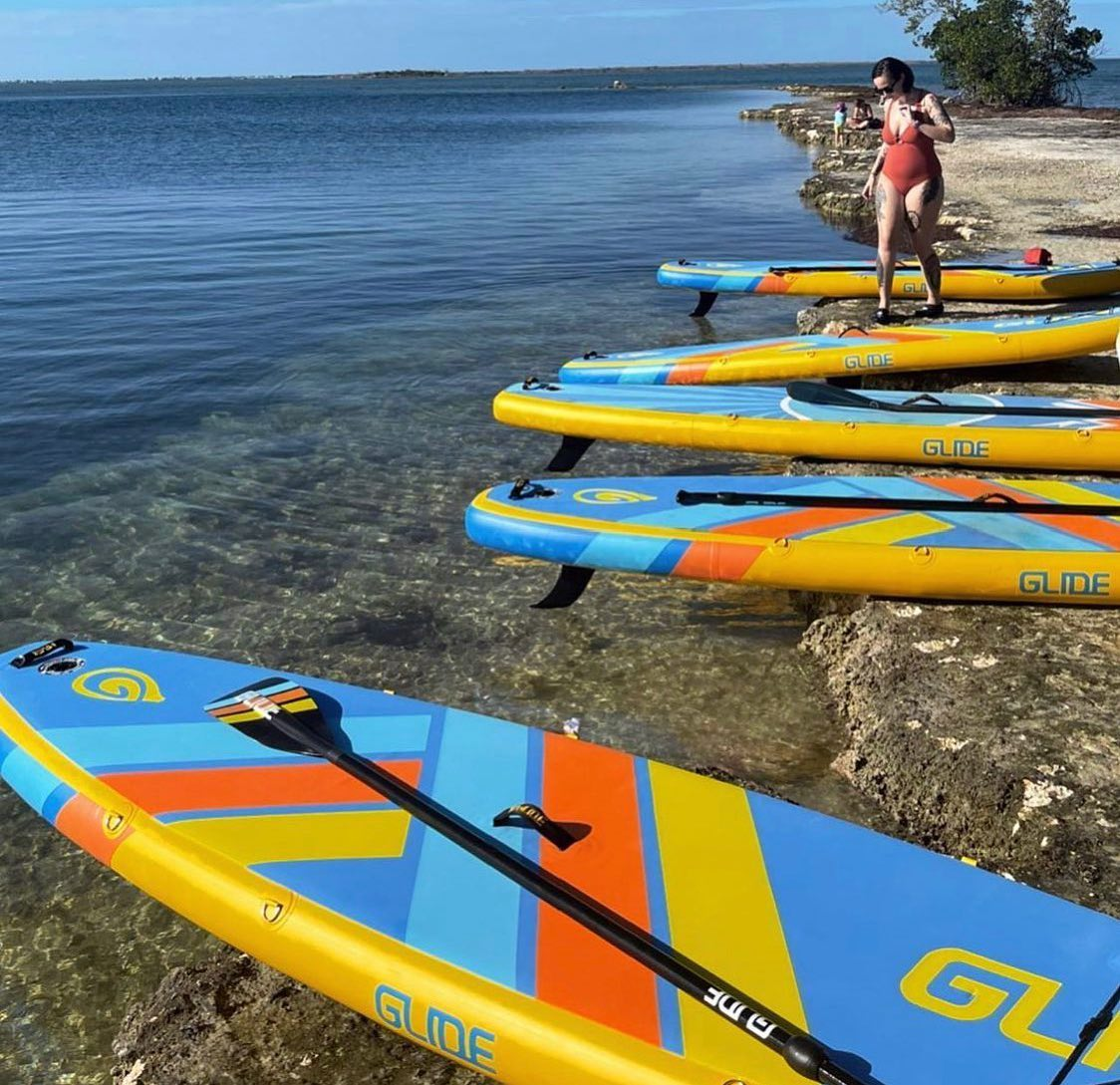 inflatable sup boards give a smooth ride