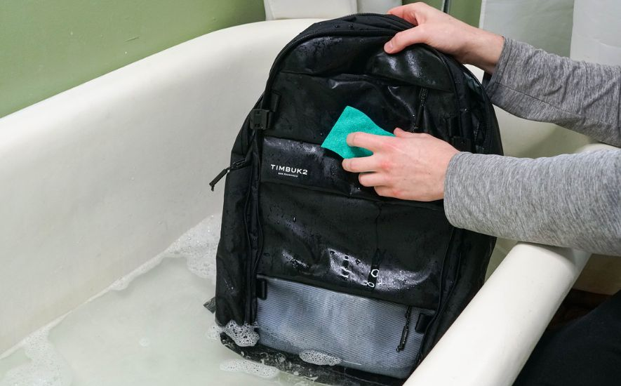 Steps for washing a backpack by hand