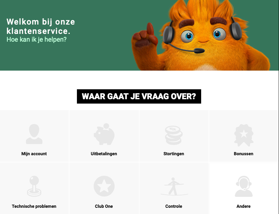 OneCasino klantenservice