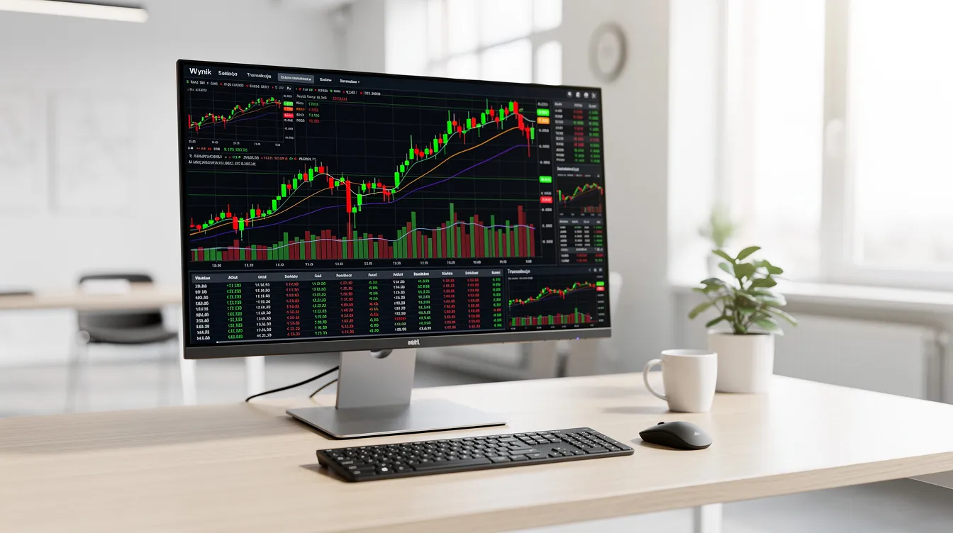28f1f609 c9a8 4433 8a12 f3e7059fd7fe Na nowoczesnym ekranie komputera widoczne są wykresy i wskaźniki finansowe, które wspierają podejmowanie strategicznych decyzji biznesowych. Biurko znajduje się w jasnym biurze, co sprzyja efektywnemu raportowaniu zarządczemu i monitorowaniu działalności przedsiębiorstwa.