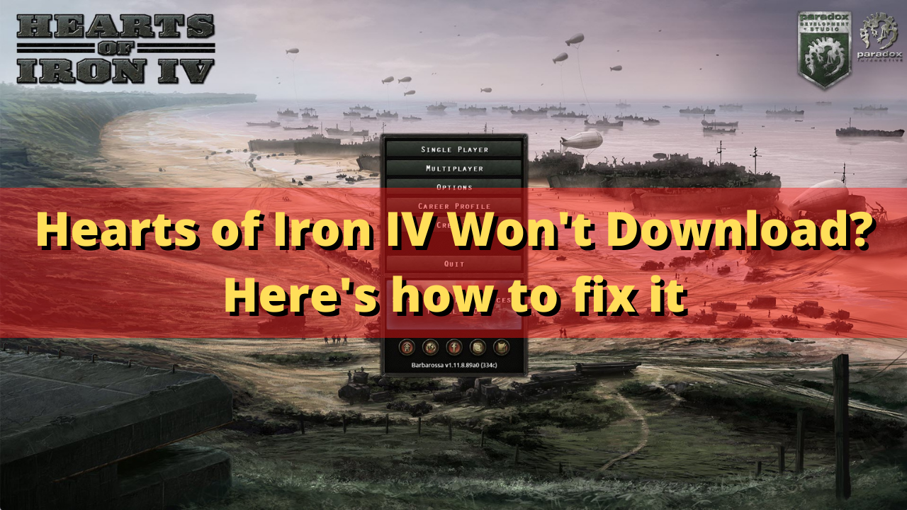 Why can't I install Hearts of Iron IV