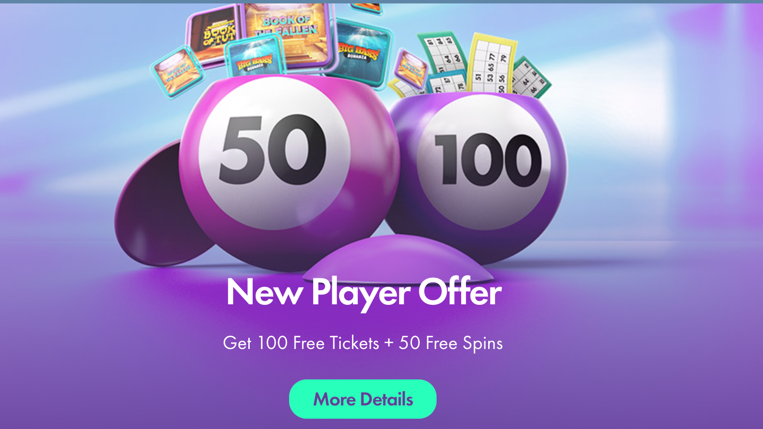 A promotional banner for welcome bonuses and bingo tickets, showcasing exciting offers for new bingo customers, including bet365 bingo.