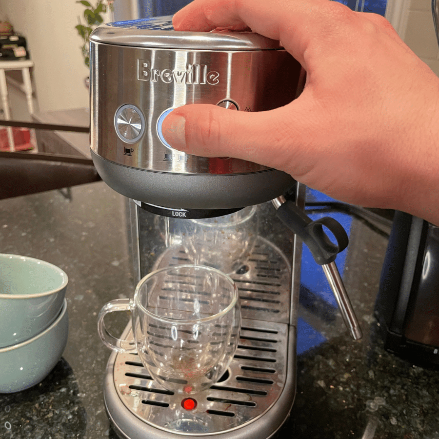 Descale rinse the espresso machine