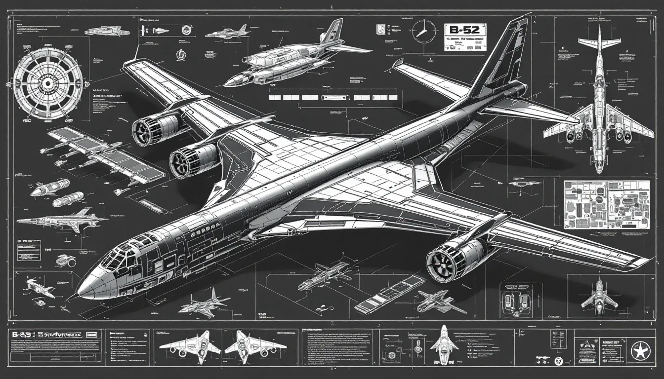 Advanced technologies and armament of the B-52 Stratofortress.