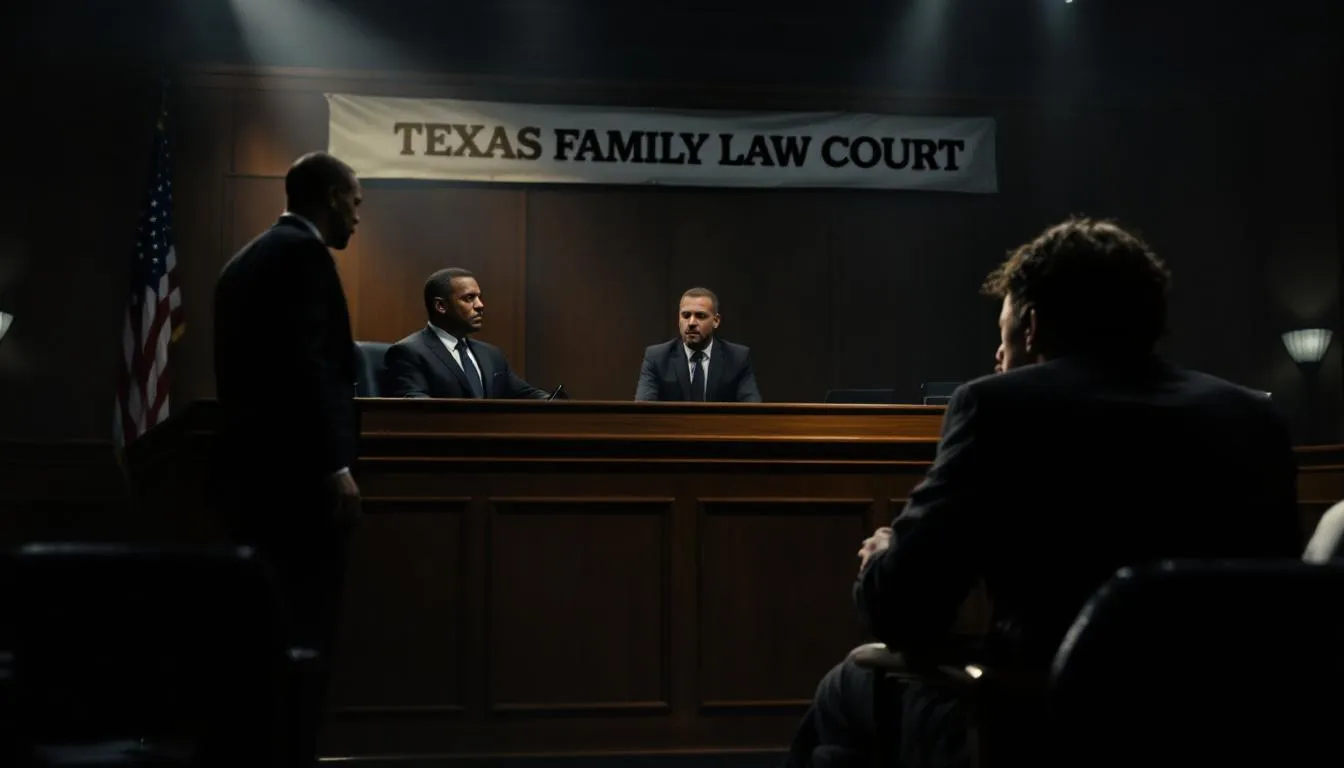 An educational chart showing how child support is calculated in Texas.