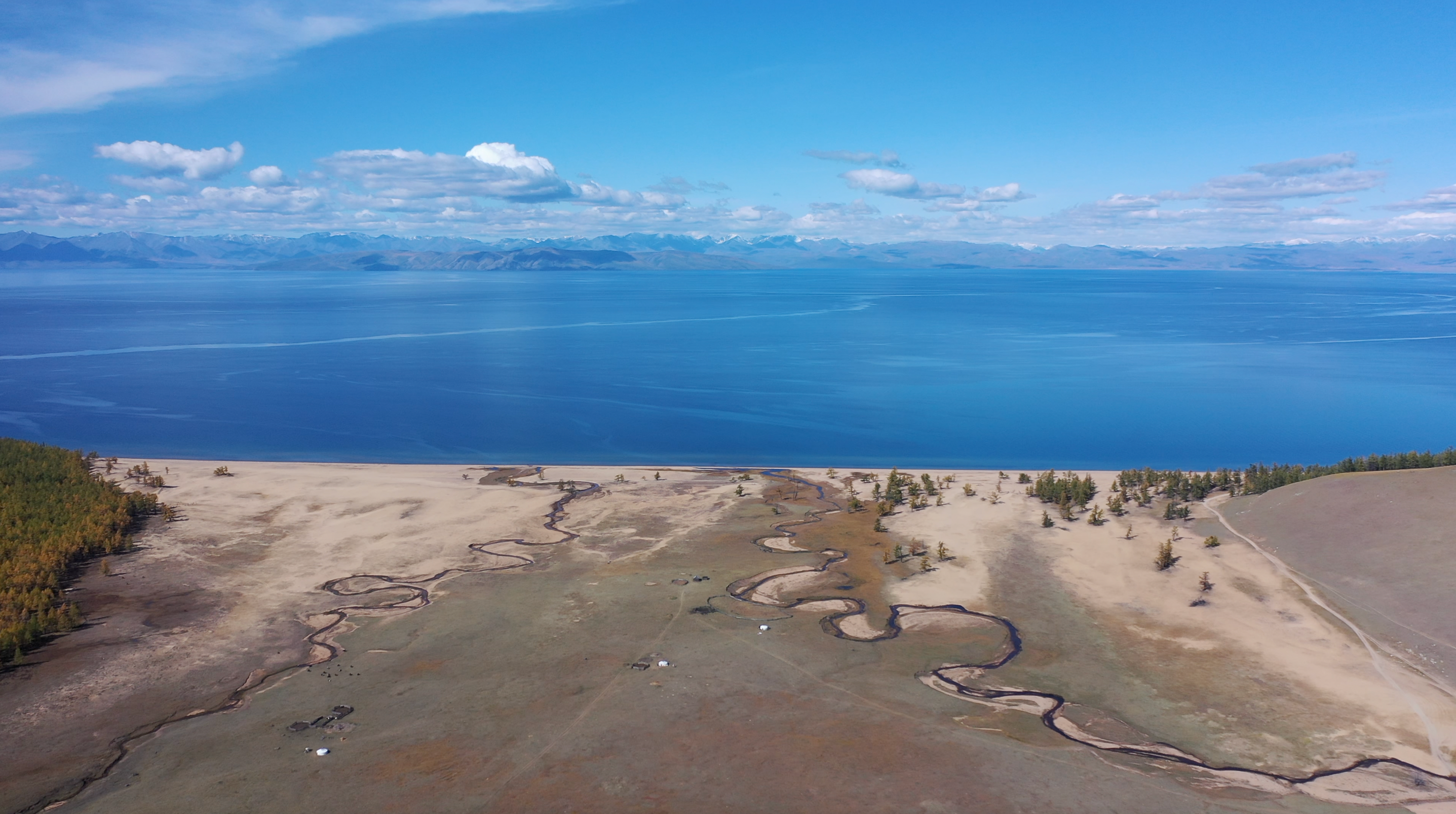 A breathtaking view of Lake Khovsgol, a must-visit destination when travelling to Mongolia