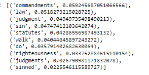 topic cluster 8 from BERT topic modeling