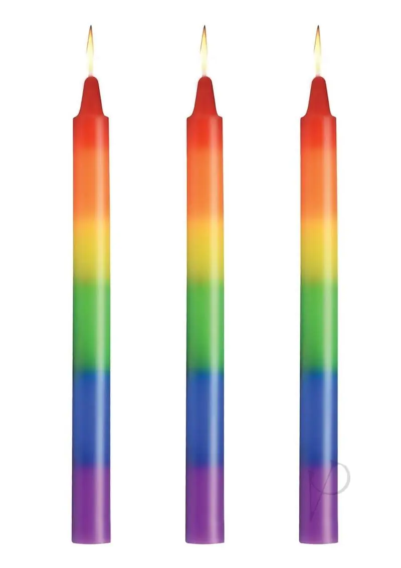 Pride Candles Rainbow Drip (3 Set)