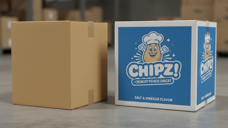 Plain vs Custom packaging
