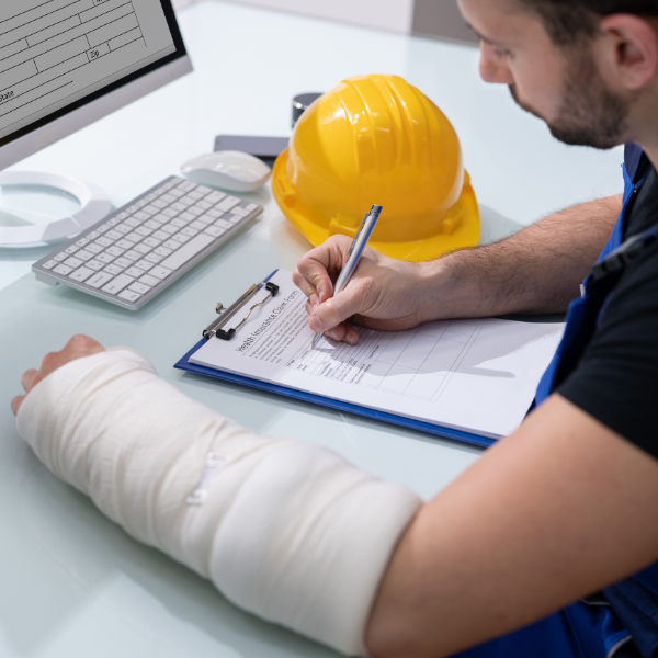 Image showing a person with a forklift injury in Duluth, Georgia.