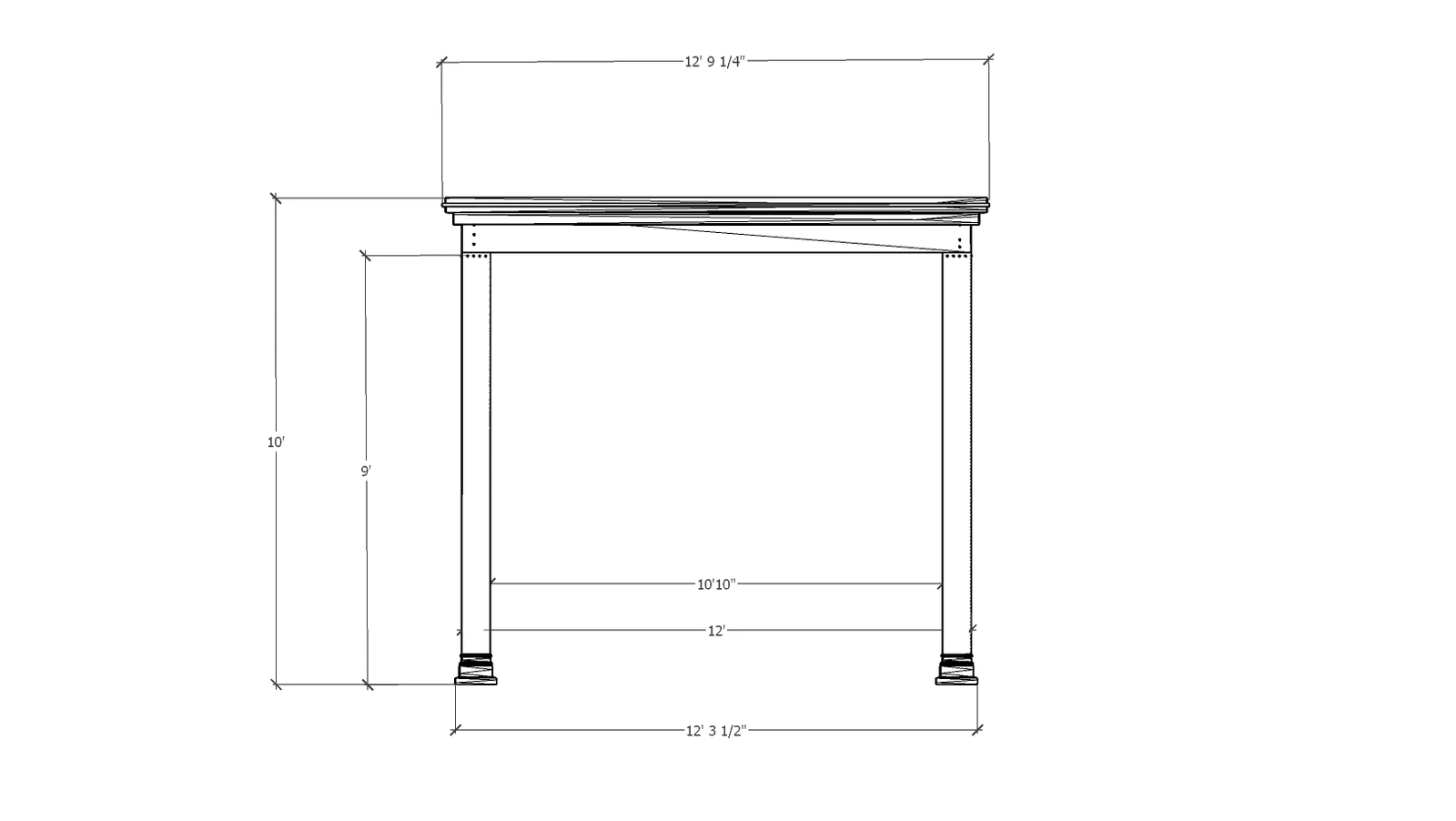 Post length and limit for luxury pergola