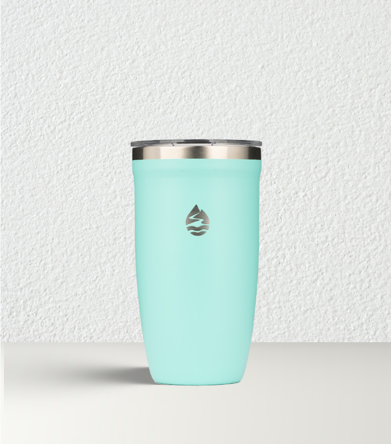 Hydrate 340ml Insulated Travel Reusable Coffee Cup with Leak-Proof Lid, Mint Green