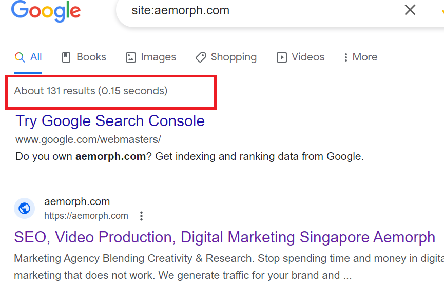 Check Indexed Pages in Google