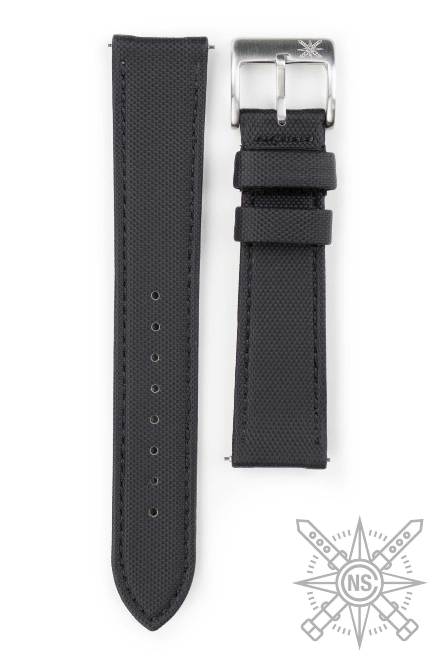 A sporty watch with a versatile sailcloth strap on a wrist during an activity.