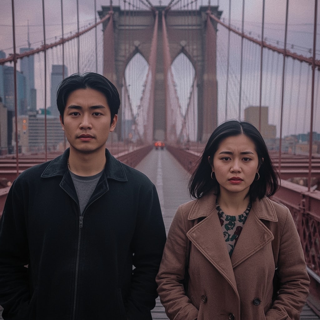 Image of couple in NYC overcoming relationship distancer dynamics.