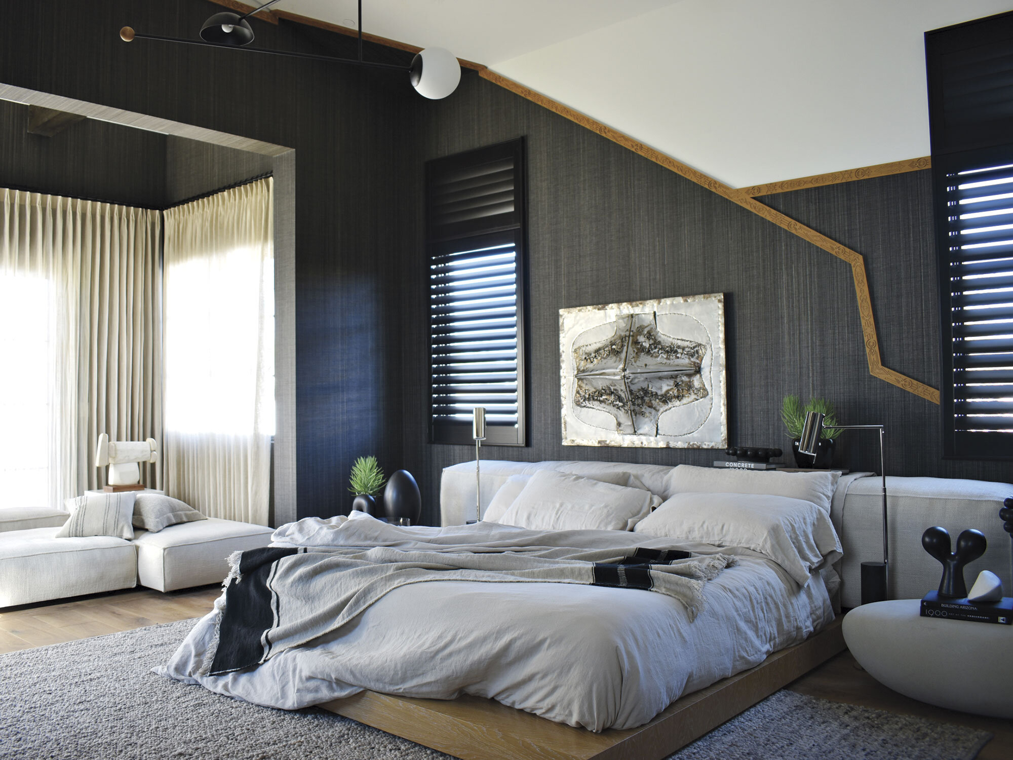 matte Black Bedroom