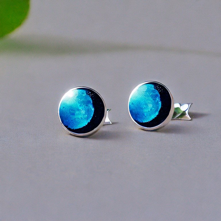 blue moon earring
