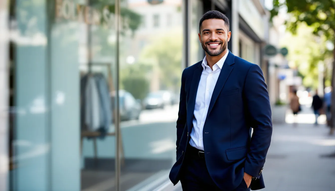 A small business owner stands confidently with a smile, holding documents related to their recent business loan agreement, symbolizing their financial stability and success. The image captures the essence of personal responsibility and the importance of understanding personal guarantees in securing business financing.