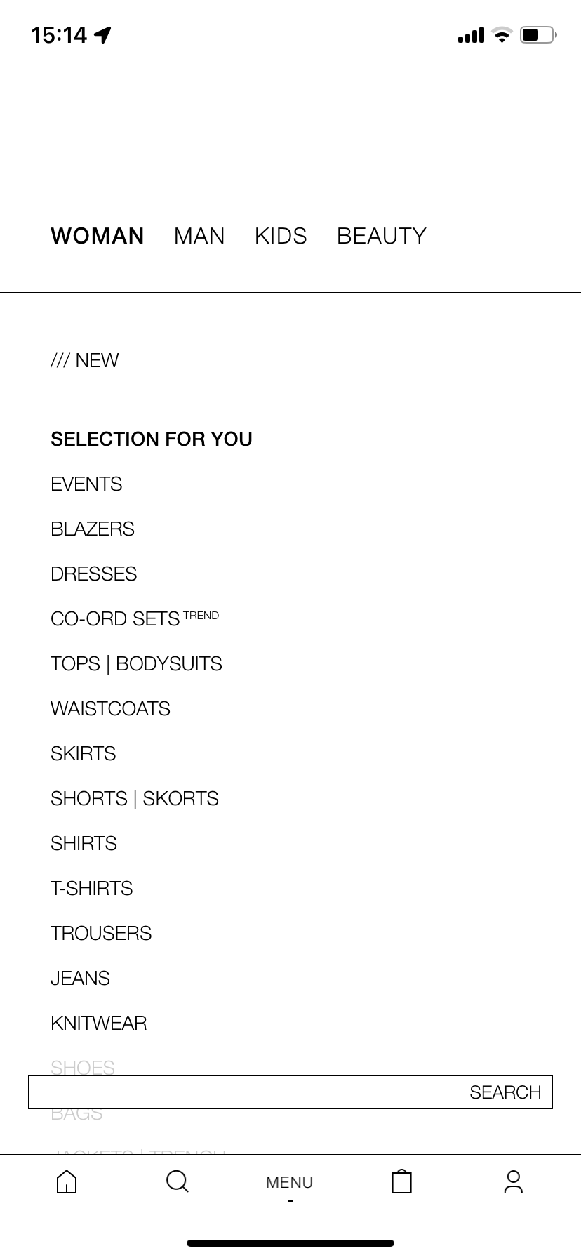 Zara's "Selection For You" feature displays products based on previous purchases, ensuring customers see items that fit their preferences. 